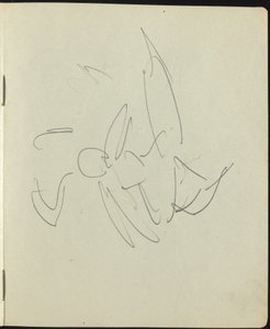 Tänzer und Darsteller (Seite aus einem Skizzenbuch) von Ernst Ludwig Kirchner