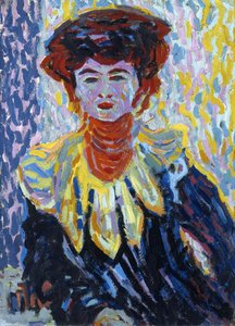 Doris mit Rüschkragen, um 1906 von Ernst Ludwig Kirchner