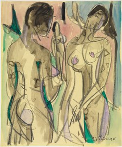 Drei Akte im Wald von Ernst Ludwig Kirchner