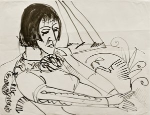 Sitzende (Erna) von Ernst Ludwig Kirchner