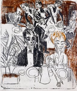 Gedeckter Tisch von Ernst Ludwig Kirchner
