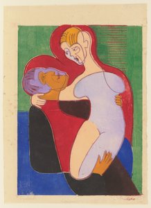 Liebespaar (Elisabeth und Julius Hembus) von Ernst Ludwig Kirchner
