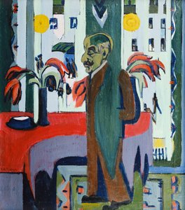 Max Liebermann in seinem Atelier, 1926 von Ernst Ludwig Kirchner