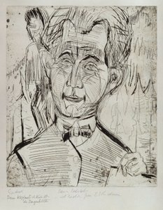 Porträt Dr. Redslob von Ernst Ludwig Kirchner
