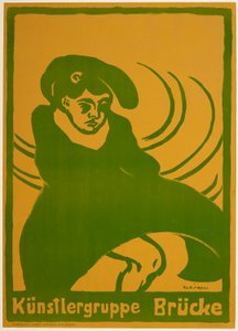 Plakat für Die Brücke von Ernst Ludwig Kirchner