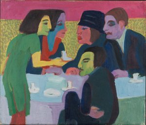 Szene in einem Café von Ernst Ludwig Kirchner