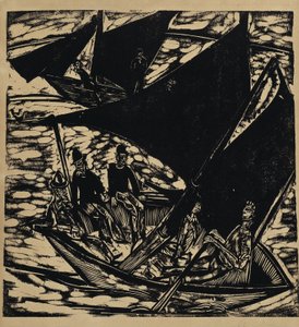 Segelboote bei Fehmarn von Ernst Ludwig Kirchner
