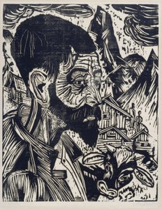 Sennkopf (Martin Schmid) von Ernst Ludwig Kirchner