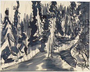 Tannenwald (Bergwald-Studie) von Ernst Ludwig Kirchner