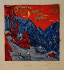 Wintermondnacht von Ernst Ludwig Kirchner