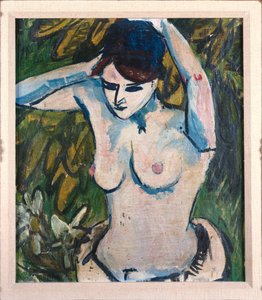 Frau mit erhobenen Armen, 1910 von Ernst Ludwig Kirchner
