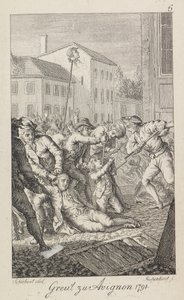 Die Massaker von La Glacière am 16.-17. Oktober 1791, 1793-1799 von Ernst Ludwig Riepenhausen