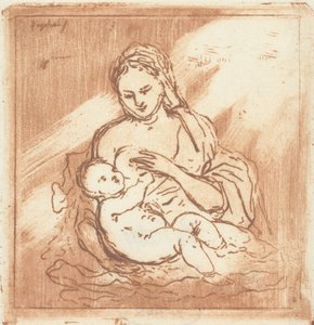 Maria gibt Christus die Brust von Ernst Willem Jan Bagelaar