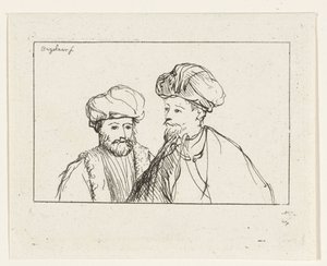 Porträt von zwei Männern mit Turban