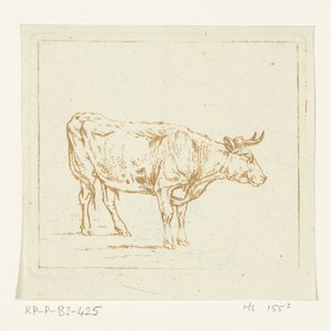 Stier stehend, nach rechts von Ernst Willem Jan Bagelaar