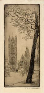 Londoner Szene mit Kirche von Esther Blaikie MacKinnon