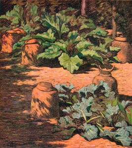 Rhabarber und Meerkohl, ca. 1927 von Esther Sutro