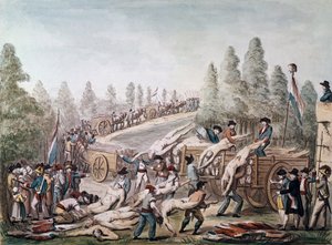 Transport von Opfern des Terrors