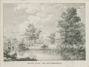 Tamworth - Ferne Ansicht von Süden