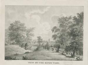 Tamworth - Der Fluss Tame: Lithographie, undatiert [1796-1865]