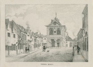 Tamworth - Das Rathaus: Lithographie, undatiert [1796-1865]