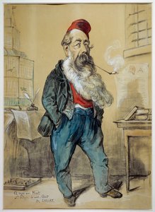 Karikaturporträt von Jules Miot (1810-1883), Politiker von Etienne Carjat