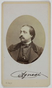 Porträt von Luigi Agnesi, 1833-1875, Opernsänger von Etienne Carjat