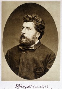 Porträt von Georges Bizet (1838 - 1875) im Jahr 1874 von Etienne Carjat