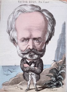 Victor Hugo (1802-85) auf Jersey-Felsen, 1867 von Etienne Carjat