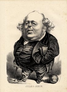Flugblatt - Illustration von Etienne Carjat (1826-1906): Janin Jules (1804-1874) von Etienne Carjat