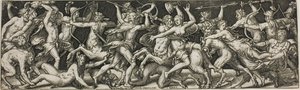 Kampf der Kentauren und Lapithen von Etienne Delaune