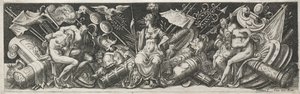 Kämpfe und Triumphe, wahrscheinlich 1560er Jahre von Etienne Delaune
