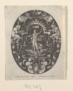 Jupiter, aus Grotesques à fond noir, Divinités et Allégories