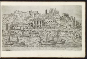 Aventin entlang des Tiber in Rom von Etienne Duperac