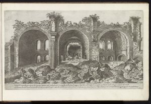 Reste der Basilika von Maxentius in Rom von Etienne Duperac