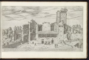 Ruinen auf dem Quirinal in Rom von Etienne Duperac