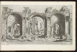Ruinen der Caracalla-Thermen in Rom von Etienne Duperac