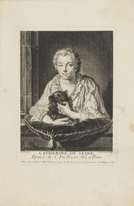Porträt der Schauspielerin Madame Quinault-Dufresne 1705-1767, ca. 1750