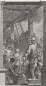 Die Kapelle der Enfants-Trouvés in Paris: Der König Balthasar und sein Gefolge, 1752