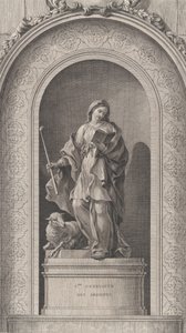 Die Kapelle der Enfants-Trouvés in Paris: Sainte Geneviève des Ardents, 1757 von Etienne Fessard