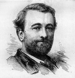 Porträt von Paul Bert (1833-1886), französischer Physiologe und Politiker. Gravur von Bocour in „Le Monde Illustré“ Nr. 1287 vom 26. November