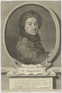 Pierre Louis Moreau de Maupertuis 1698-1759, 1743 von Etienne Jehandier Desrochers