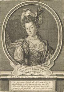 Porträt von Madeleine de Scudéry 1607-1701, ca. 1710 von Etienne Jehandier Desrochers