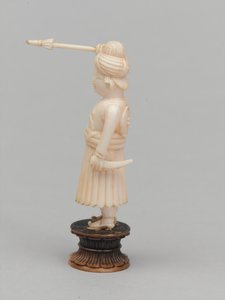 Schwarzer Bauer, Schachfigur, Indien, um 1820 von Etienne Lenoir