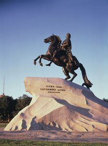 Reiterstatue von Peter dem Großen in St. Petersburg, 1766-1782