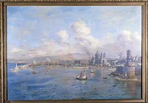 Das Joliette-Becken und die neuen Häfen in Marseille von Etienne Philippe Martin