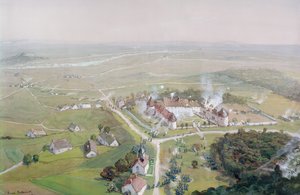 Die Rückeroberung des Château de Mondement durch die französische Armee am 9. September 1914 während der Ersten Schlacht an der Marne, 1915
