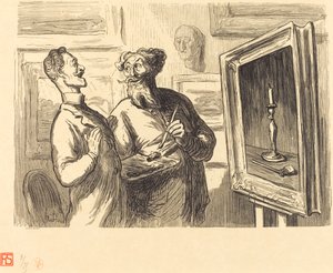 Ein Realist findet immer einen noch realistischeren Bewunderer von Etienne after Honoré Daumier