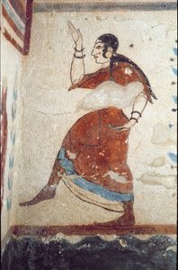 Eine Tänzerin (Fresko, Detail, 530 v. Chr.)