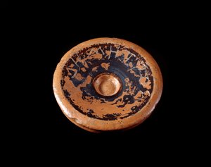 Etruskische Zivilisation: Terrakotta-Schnittfragment, der Göttin Demeter gewidmet, 550-530 v. Chr. - Aus Gravisca, Italien von Etruscan